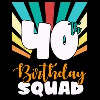 40th Birthday Squad 40 Years Old Wool Snapback Cap