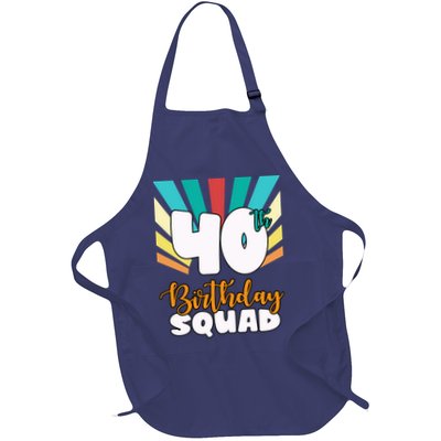 40th Birthday Squad 40 Years Old Apron