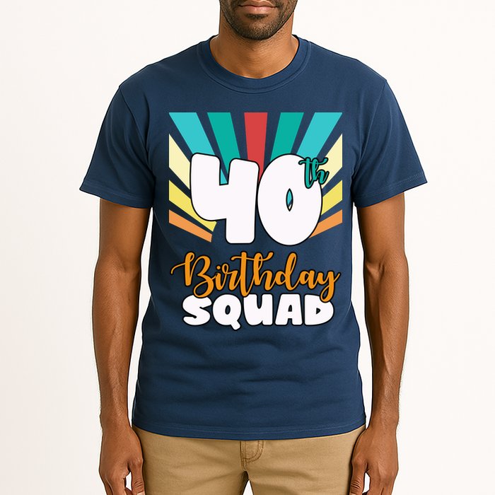 40th Birthday Squad 40 Years Old Tall T-Shirt