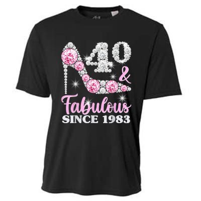 40th Birthday Shirts For Wom.e.n, 40 And Fabulous Since 1983 Cooling Performance Crew T-Shirt