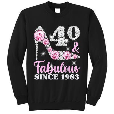 40th Birthday Shirts For Wom.e.n, 40 And Fabulous Since 1983 Sweatshirt