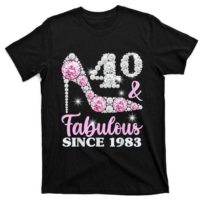 40th Birthday Shirts For Wom.e.n, 40 And Fabulous Since 1983 T-Shirt