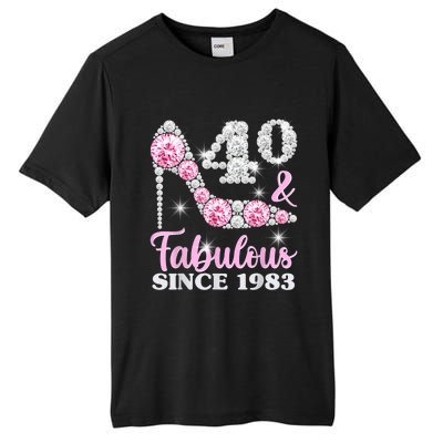 40th Birthday Shirts For Wom.e.n, 40 And Fabulous Since 1983 Tall Fusion ChromaSoft Performance T-Shirt