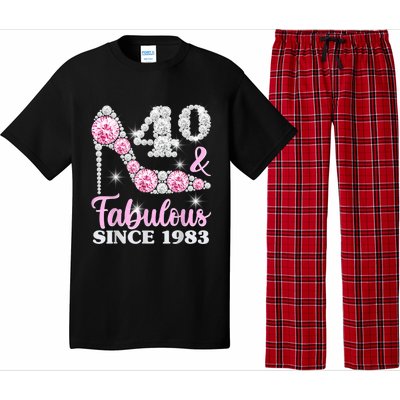 40th Birthday Shirts For Wom.e.n, 40 And Fabulous Since 1983 Pajama Set