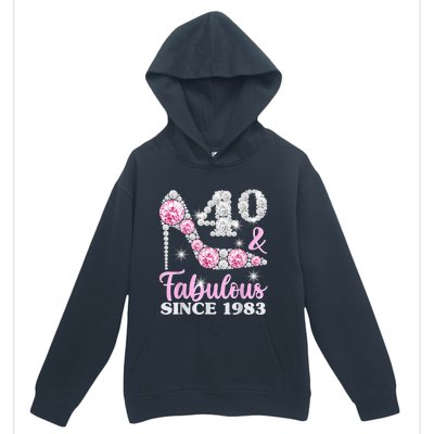 40th Birthday Shirts For Wom.e.n, 40 And Fabulous Since 1983 Urban Pullover Hoodie