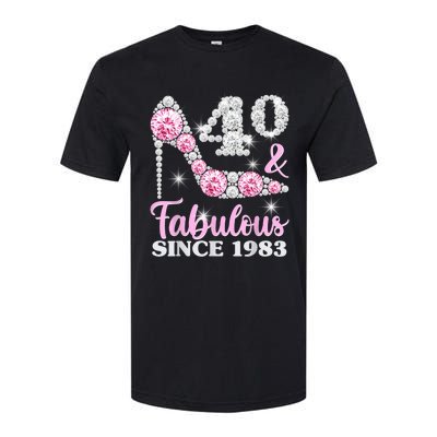 40th Birthday Shirts For Wom.e.n, 40 And Fabulous Since 1983 Softstyle CVC T-Shirt