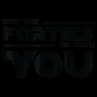 40th Birthday Shirt May The Forties Be With You Premium T-Shirt