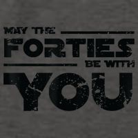 40th Birthday Shirt May The Forties Be With You Vector Backpack