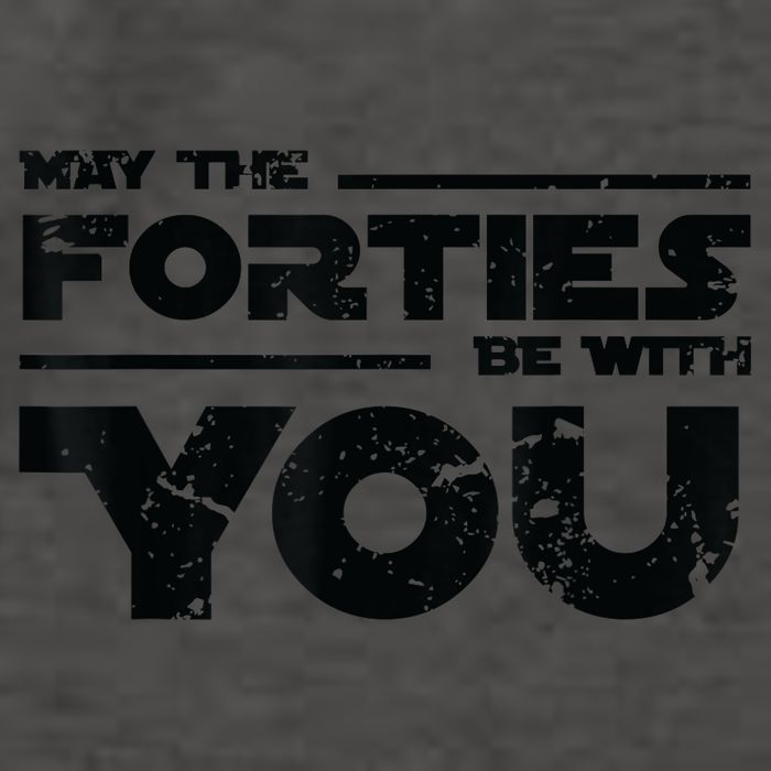 40th Birthday Shirt May The Forties Be With You Vector Backpack