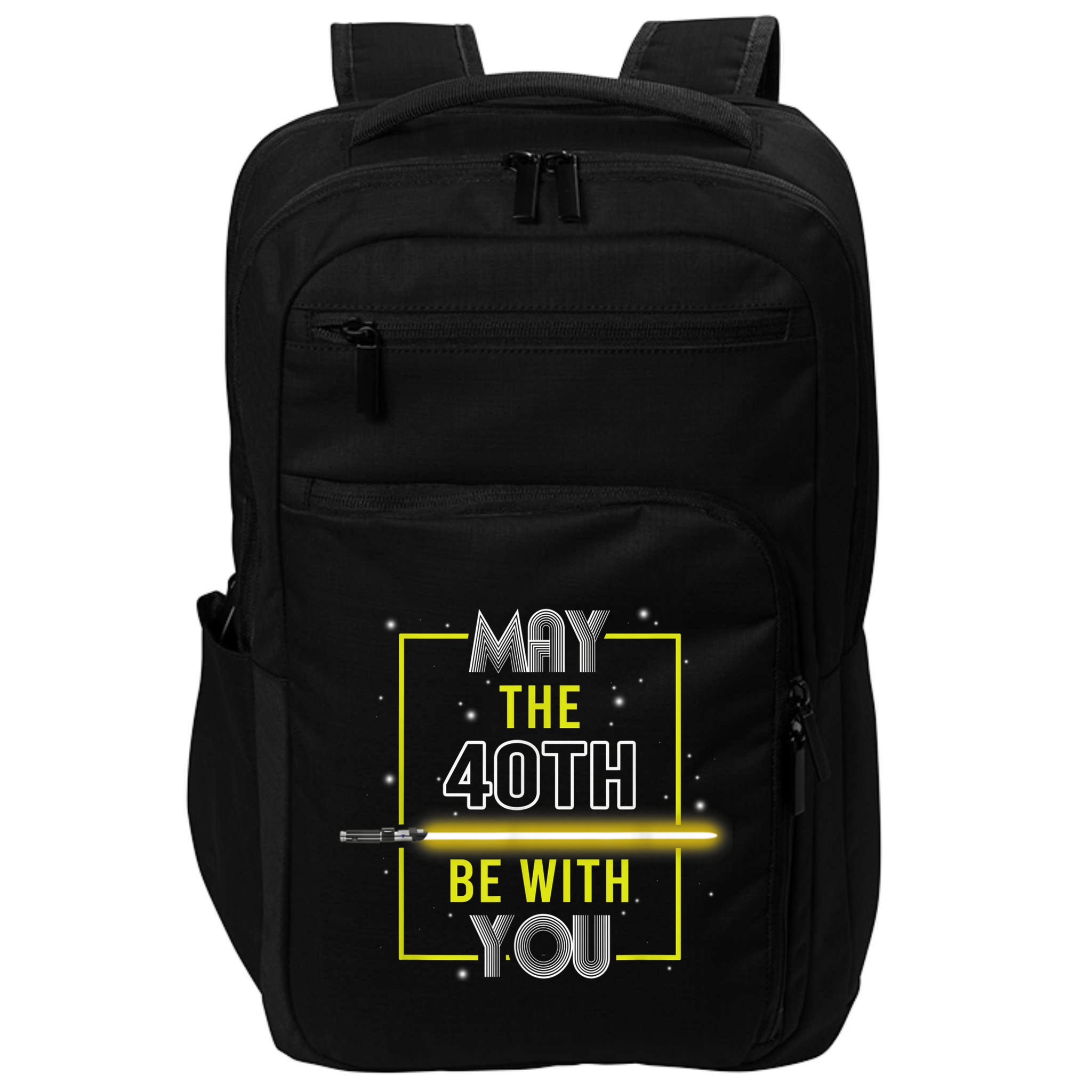 40th Birthday Tee May The 40th Be With You fortieth Birthday Impact Tech Backpack