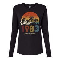 40th Birthday Vintage Limited Edition 1983 Womens Cotton Relaxed Long Sleeve T-Shirt