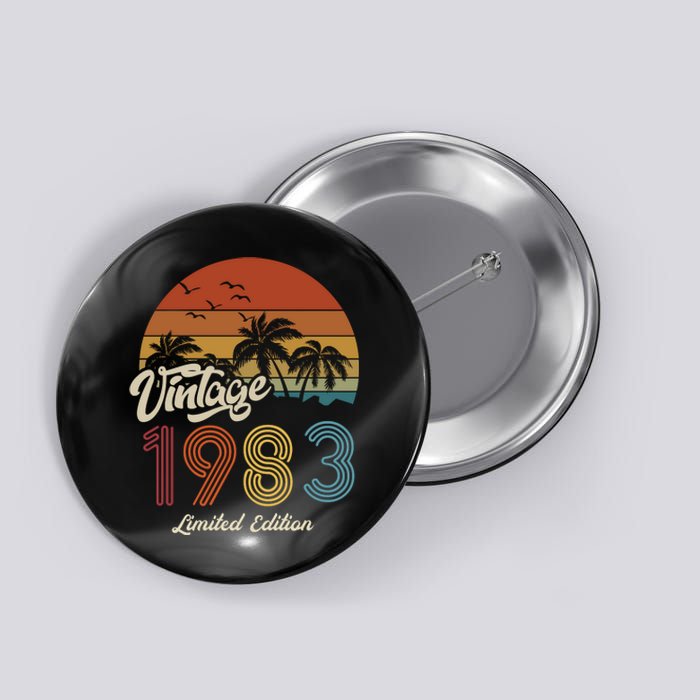 40th Birthday Vintage Limited Edition 1983 Button