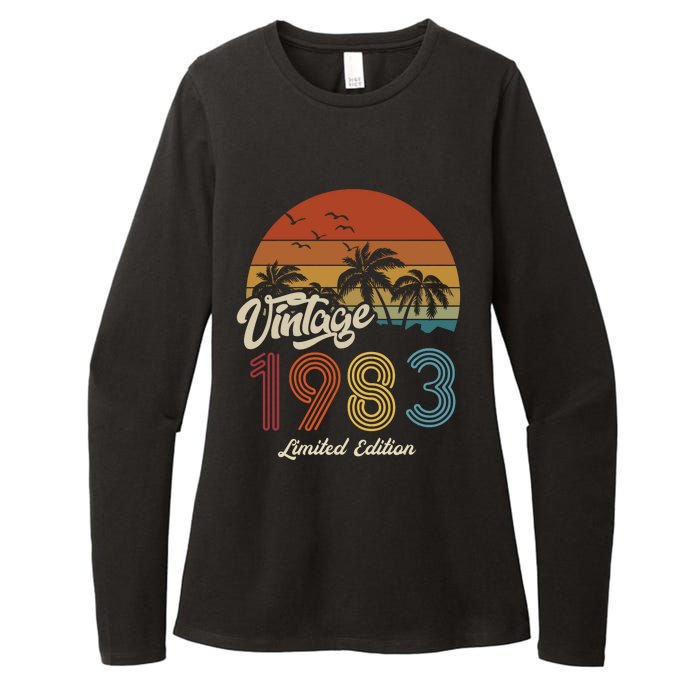 40th Birthday Vintage Limited Edition 1983 Womens CVC Long Sleeve Shirt