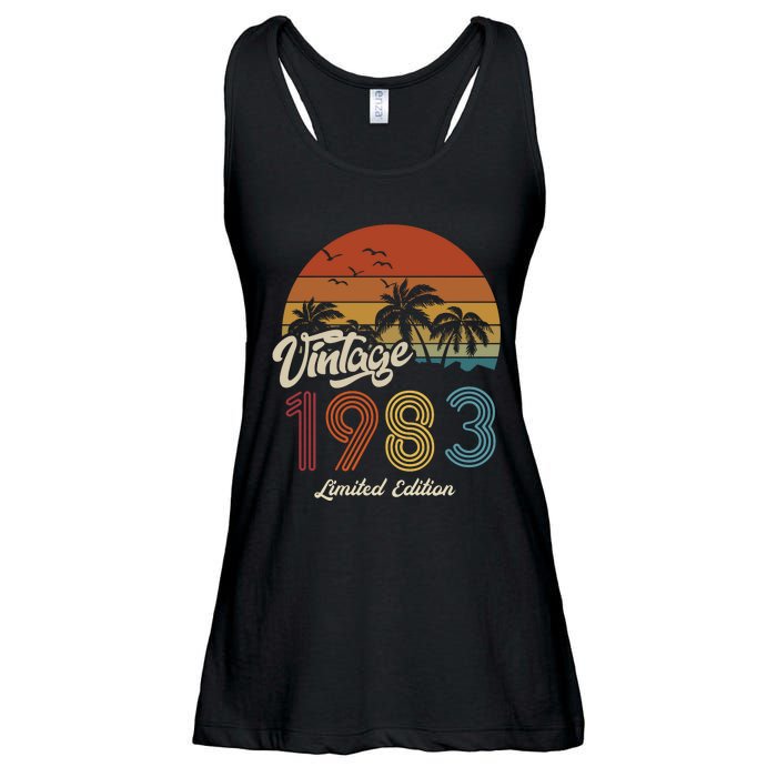 40th Birthday Vintage Limited Edition 1983 Ladies Essential Flowy Tank