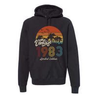 40th Birthday Vintage Limited Edition 1983 Premium Hoodie