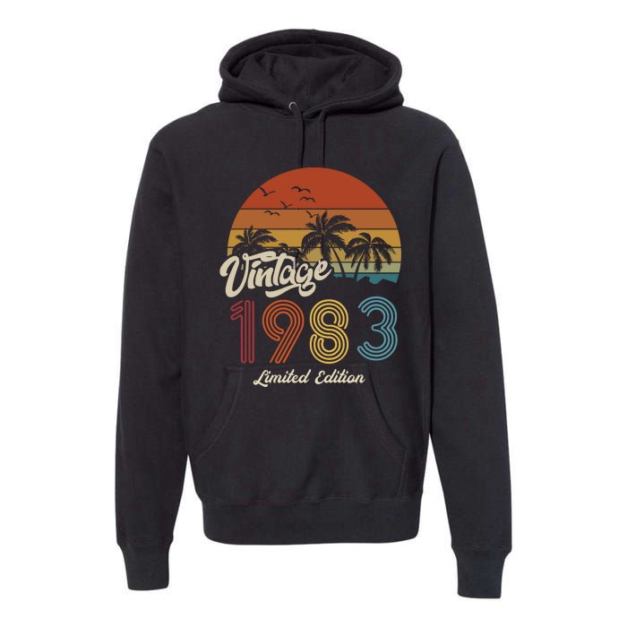 40th Birthday Vintage Limited Edition 1983 Premium Hoodie