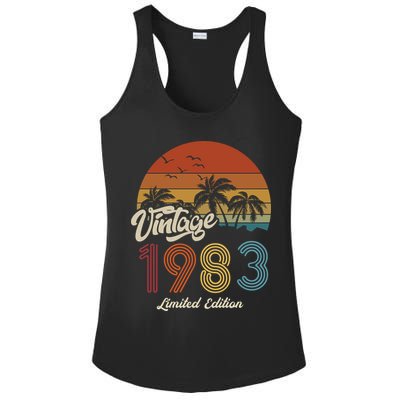 40th Birthday Vintage Limited Edition 1983 Ladies PosiCharge Competitor Racerback Tank