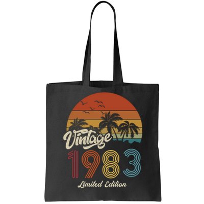 40th Birthday Vintage Limited Edition 1983 Tote Bag