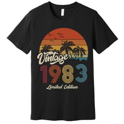 40th Birthday Vintage Limited Edition 1983 Premium T-Shirt