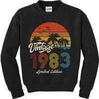 40th Birthday Vintage Limited Edition 1983 Kids Sweatshirt