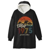 48th Birthday Vintage Limited Edition 1975 Hooded Wearable Blanket