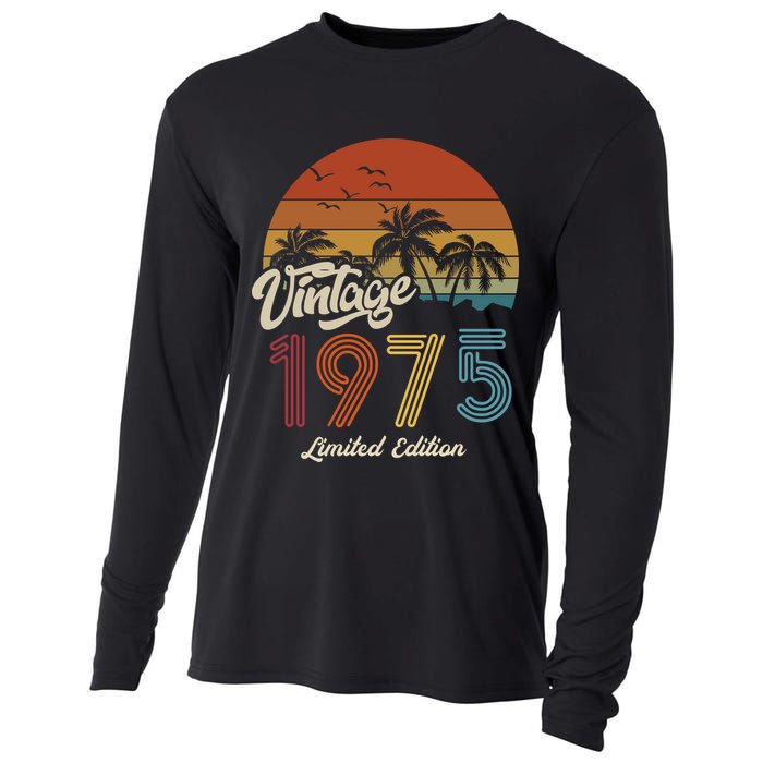 48th Birthday Vintage Limited Edition 1975 Cooling Performance Long Sleeve Crew