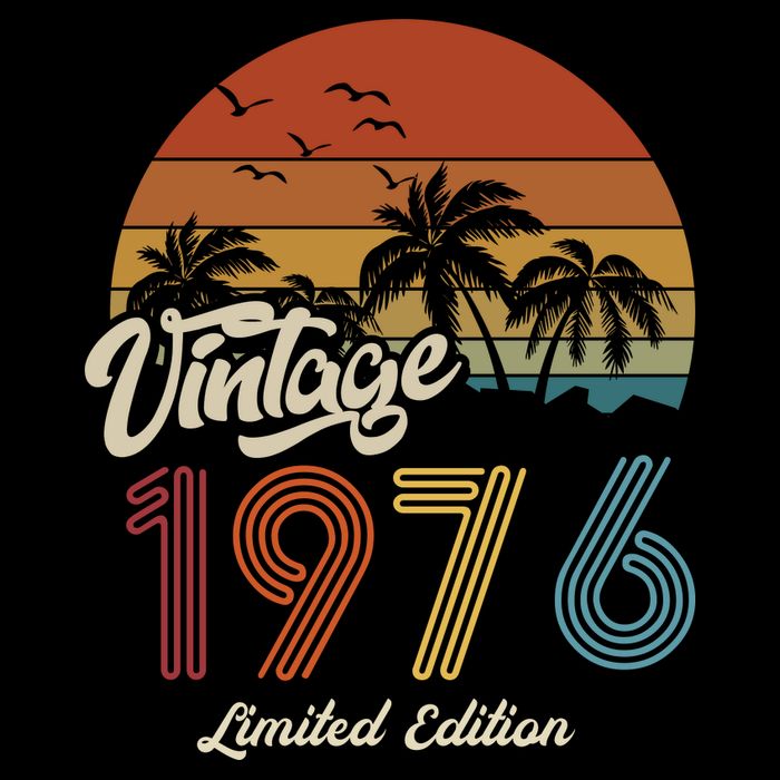 47th Birthday Vintage Limited Edition 1976 Cooling Performance Long Sleeve Crew
