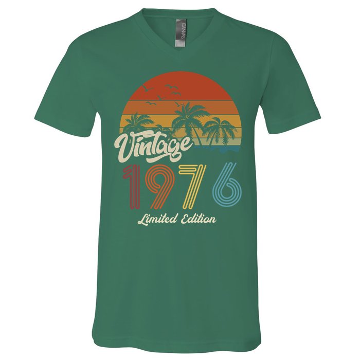 47th Birthday Vintage Limited Edition 1976 V-Neck T-Shirt