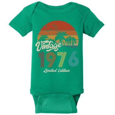 47th Birthday Vintage Limited Edition 1976 Baby Bodysuit