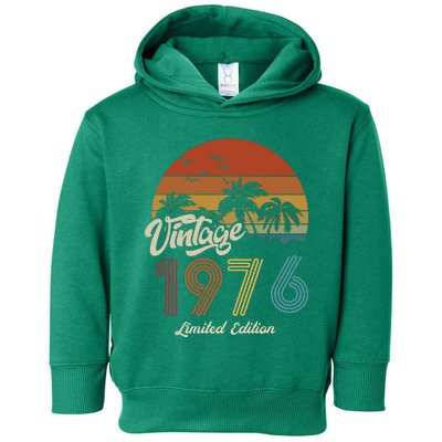 47th Birthday Vintage Limited Edition 1976 Toddler Hoodie