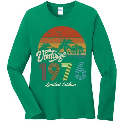 47th Birthday Vintage Limited Edition 1976 Ladies Long Sleeve Shirt