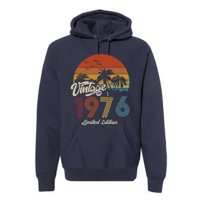 47th Birthday Vintage Limited Edition 1976 Premium Hoodie