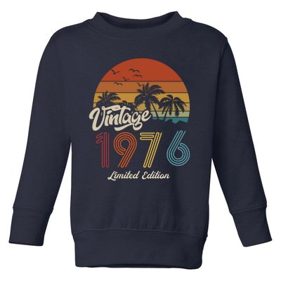 47th Birthday Vintage Limited Edition 1976 Toddler Sweatshirt