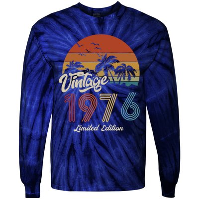 47th Birthday Vintage Limited Edition 1976 Tie-Dye Long Sleeve Shirt