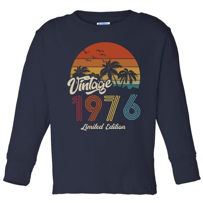 47th Birthday Vintage Limited Edition 1976 Toddler Long Sleeve Shirt