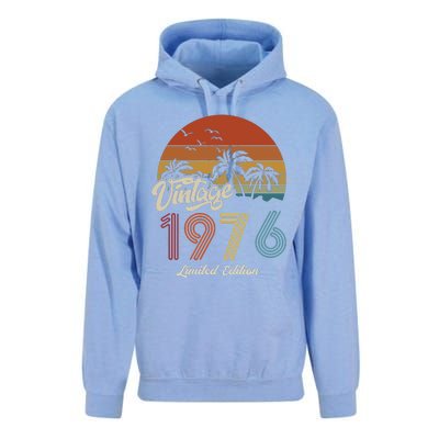 47th Birthday Vintage Limited Edition 1976 Unisex Surf Hoodie