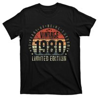 43th Birthday Vintage 1980 Limited Edition 43 Yr Old T-Shirt