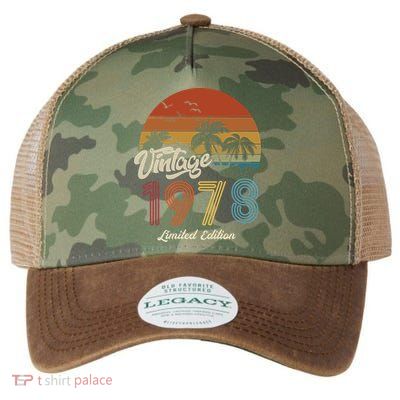 45th Birthday Vintage Limited Edition 1978 Legacy Tie Dye Trucker Hat
