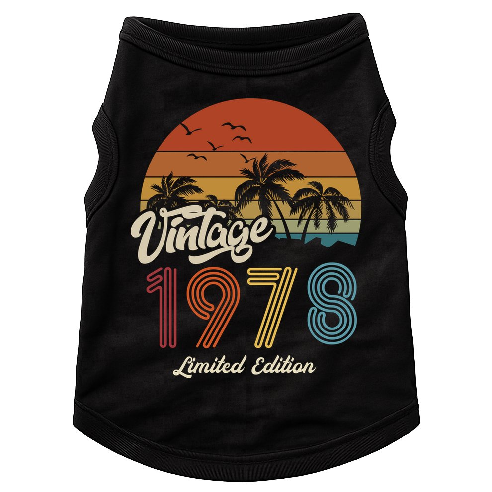 45th Birthday Vintage Limited Edition 1978 Doggie Tank