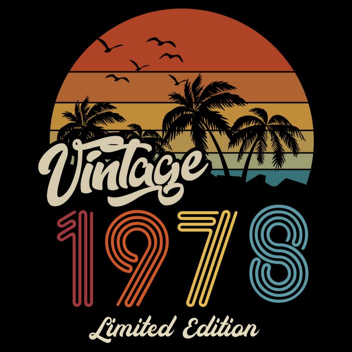 45th Birthday Vintage Limited Edition 1978 Poster
