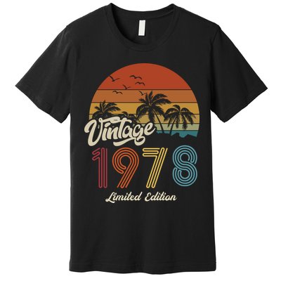 45th Birthday Vintage Limited Edition 1978 Premium T-Shirt