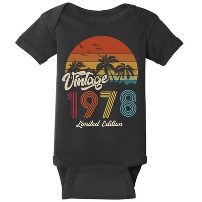 45th Birthday Vintage Limited Edition 1978 Baby Bodysuit