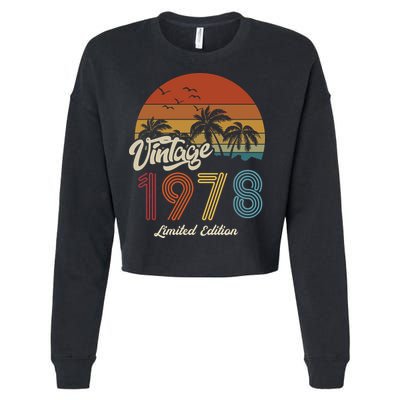 45th Birthday Vintage Limited Edition 1978 Cropped Pullover Crew