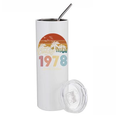 45th Birthday Vintage Limited Edition 1978 Stainless Steel Tumbler