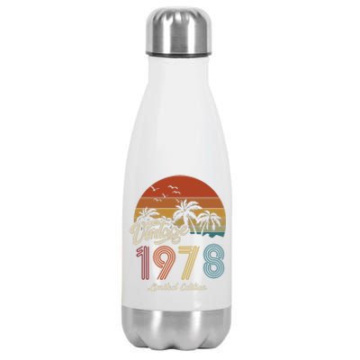 45th Birthday Vintage Limited Edition 1978 Stainless Steel Insulated Water Bottle