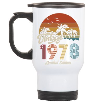 45th Birthday Vintage Limited Edition 1978 Stainless Steel Travel Mug