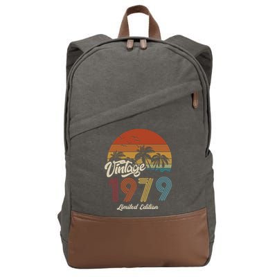 44th Birthday Vintage Limited Edition 1979 Cotton Canvas Backpack