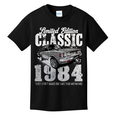 40th Birthday Vintage Classic Car 1984 Bday 40 Year Old Kids T-Shirt