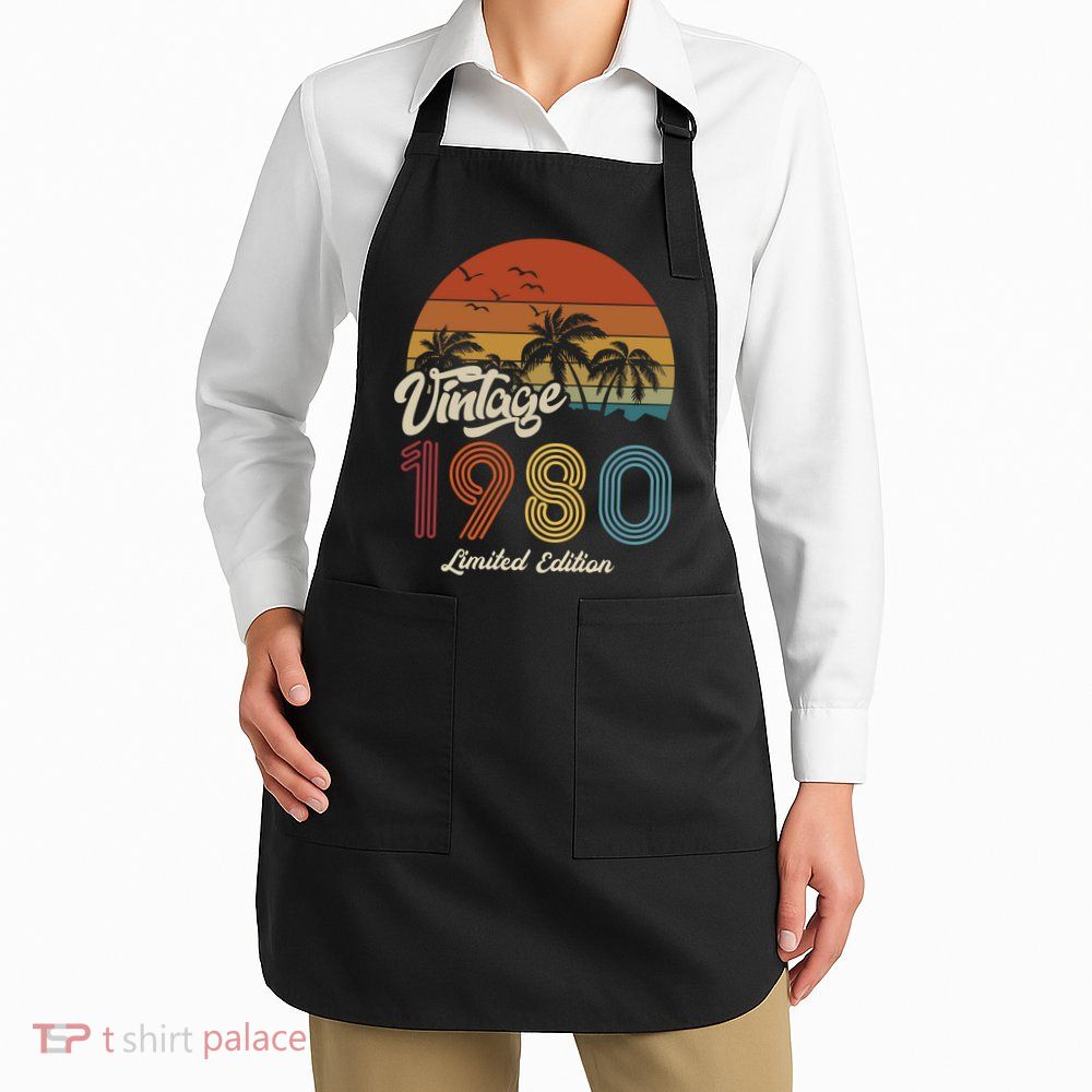 43rd Birthday Vintage Limited Edition 1980 Apron