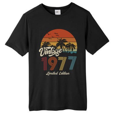 46th Birthday Vintage Limited Edition 1977 Tall Fusion ChromaSoft Performance T-Shirt